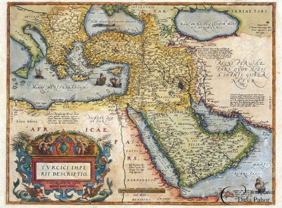 Az Oszmán Birodalom és a Közel-Kelet Abraham Ortelius (1527-1598) térképén (1570)
