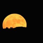 Supermoon in Turkey’s Usak