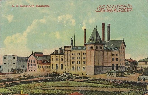 A Bomonti sörgyár egy 1902-es képeslapon