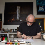 A kedvenc filmjeit pattogatott kukoricára festő művész