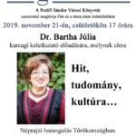 Hit, tudomány, kultúra …