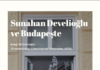Sunahan Develioğlu ve Budapeşte