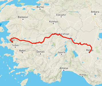 KONYA MAVİ TRENİ – İZMİR (Basmane) – KONYA